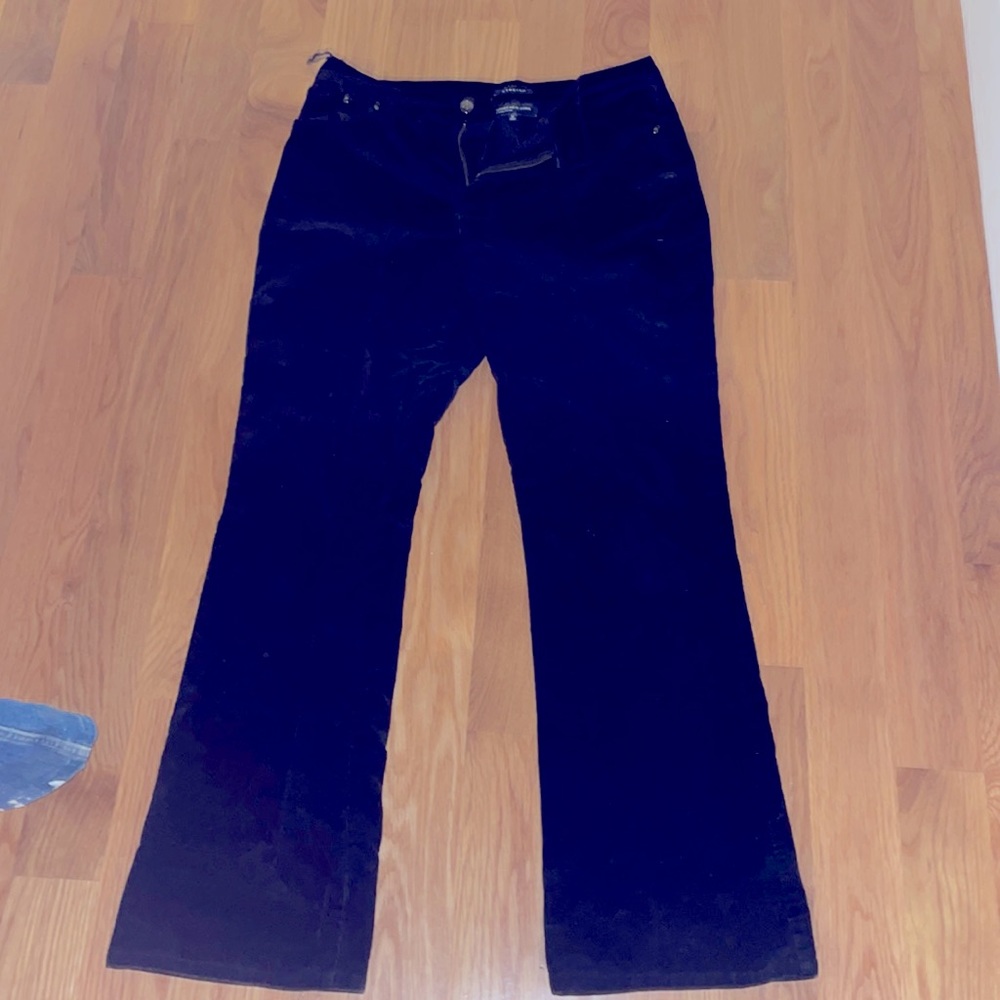 black boot cut corduroy jeans